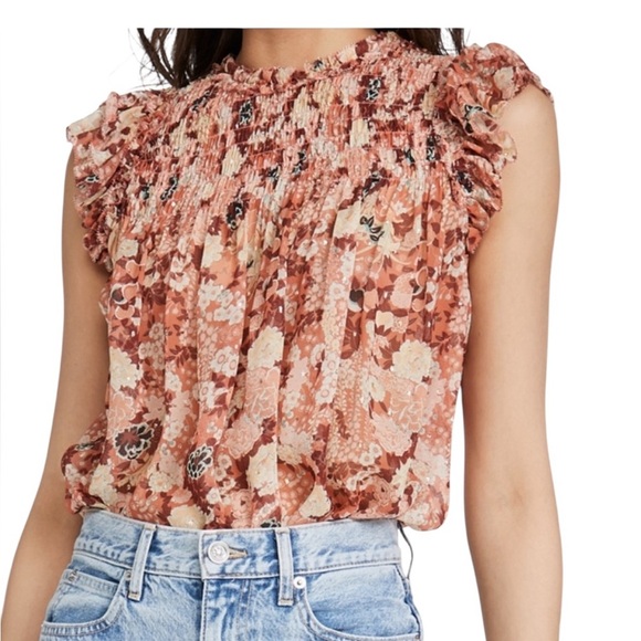 Ulla Johnson Ivy Silk Multicolor Blouse - Picture 1 of 9